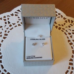 1/10 CTTW Genuine Diamond Studs